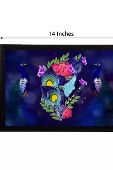 eCraftIndia Lord Krishna Satin Matt Texture UV Art Painting