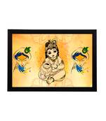eCraftIndia Lord Krishna Satin Matt Texture UV Art Painting