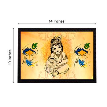 eCraftIndia Lord Krishna Satin Matt Texture UV Art Painting 4