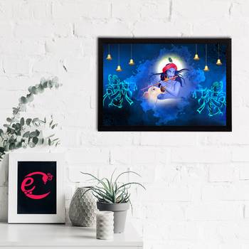 eCraftIndia Lord Krishna Satin Matt Texture UV Art Painting 2