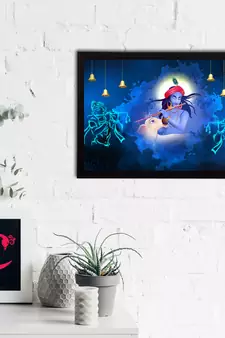 eCraftIndia Lord Krishna Satin Matt Texture UV Art Painting