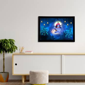 eCraftIndia Lord Krishna Satin Matt Texture UV Art Painting 3