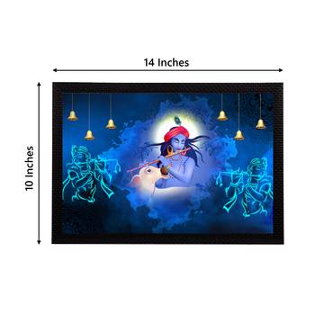 eCraftIndia Lord Krishna Satin Matt Texture UV Art Painting 4