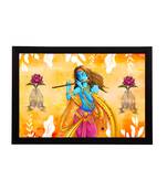 eCraftIndia Lord Krishna Satin Matt Texture UV Art Painting