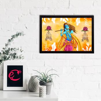 eCraftIndia Lord Krishna Satin Matt Texture UV Art Painting 2