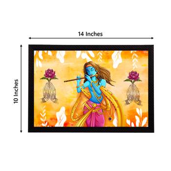 eCraftIndia Lord Krishna Satin Matt Texture UV Art Painting 4