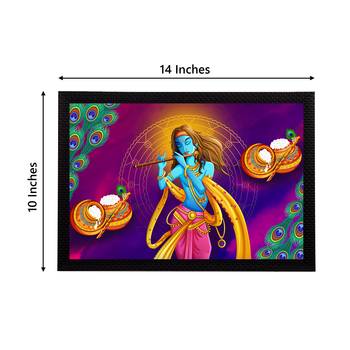 eCraftIndia Lord Krishna Satin Matt Texture UV Art Painting 4