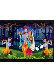 eCraftIndia Lord Krishna Satin Matt Texture UV Art Painting