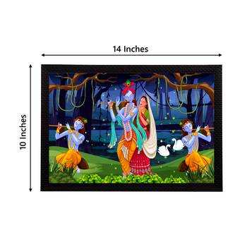 eCraftIndia Lord Krishna Satin Matt Texture UV Art Painting 4