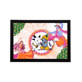 eCraftIndia Lord Krishna Satin Matt Texture UV Art Painting 1
