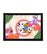 eCraftIndia Lord Krishna Satin Matt Texture UV Art Painting