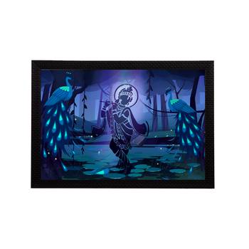 eCraftIndia Lord Krishna Satin Matt Texture UV Art Painting 1