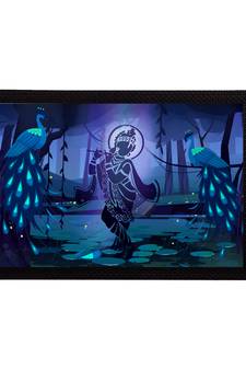 eCraftIndia Lord Krishna Satin Matt Texture UV Art Painting