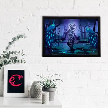 eCraftIndia Lord Krishna Satin Matt Texture UV Art Painting 2
