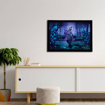 eCraftIndia Lord Krishna Satin Matt Texture UV Art Painting 3