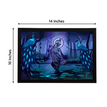 eCraftIndia Lord Krishna Satin Matt Texture UV Art Painting 4