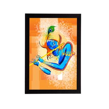 eCraftIndia Lord Krishna Satin Matt Texture UV Art Painting 1