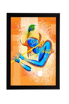 eCraftIndia Lord Krishna Satin Matt Texture UV Art Painting