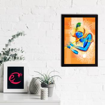 eCraftIndia Lord Krishna Satin Matt Texture UV Art Painting 2