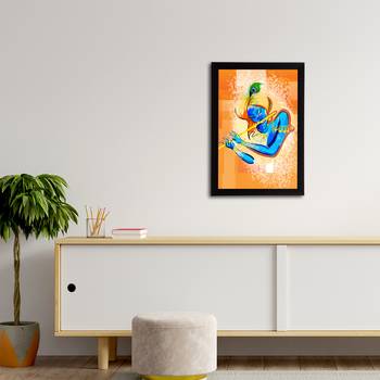 eCraftIndia Lord Krishna Satin Matt Texture UV Art Painting 3