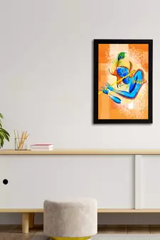 eCraftIndia Lord Krishna Satin Matt Texture UV Art Painting