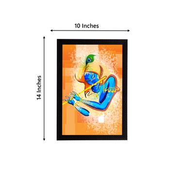 eCraftIndia Lord Krishna Satin Matt Texture UV Art Painting 4