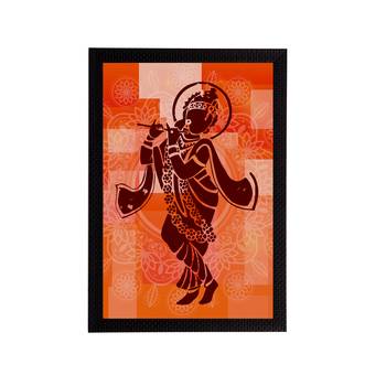 eCraftIndia Lord Krishna Satin Matt Texture UV Art Painting 1