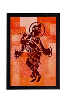 eCraftIndia Lord Krishna Satin Matt Texture UV Art Painting