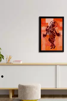 eCraftIndia Lord Krishna Satin Matt Texture UV Art Painting