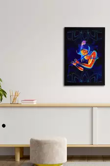 eCraftIndia Lord Krishna Satin Matt Texture UV Art Painting