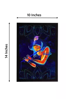 eCraftIndia Lord Krishna Satin Matt Texture UV Art Painting