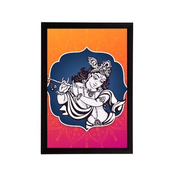 eCraftIndia Lord Krishna Satin Matt Texture UV Art Painting 1
