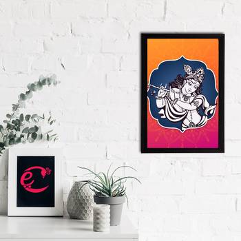 eCraftIndia Lord Krishna Satin Matt Texture UV Art Painting 2