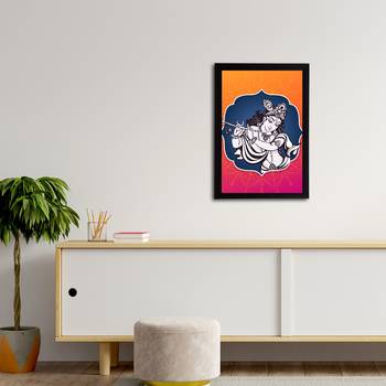 eCraftIndia Lord Krishna Satin Matt Texture UV Art Painting 3