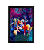 eCraftIndia Lord Krishna Satin Matt Texture UV Art Painting