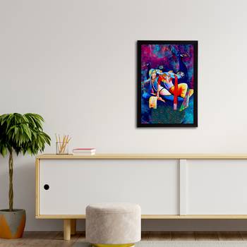 eCraftIndia Lord Krishna Satin Matt Texture UV Art Painting 3