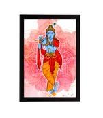 eCraftIndia Lord Krishna Satin Matt Texture UV Art Painting