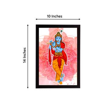 eCraftIndia Lord Krishna Satin Matt Texture UV Art Painting 4