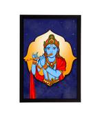 eCraftIndia Lord Krishna Satin Matt Texture UV Art Painting