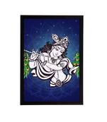 eCraftIndia Lord Krishna Satin Matt Texture UV Art Painting