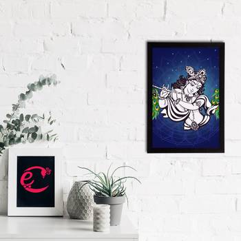 eCraftIndia Lord Krishna Satin Matt Texture UV Art Painting 2
