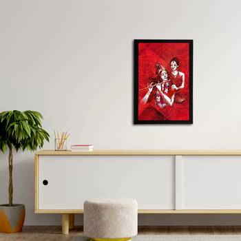 eCraftIndia Lord Krishna Satin Matt Texture UV Art Painting 3