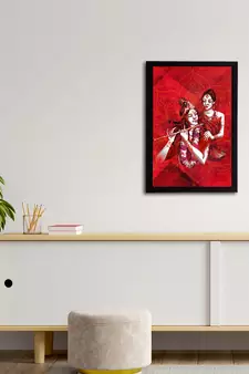 eCraftIndia Lord Krishna Satin Matt Texture UV Art Painting