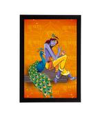 eCraftIndia Lord Krishna Satin Matt Texture UV Art Painting
