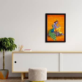 eCraftIndia Lord Krishna Satin Matt Texture UV Art Painting 3