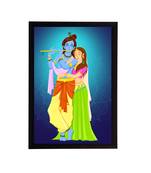 eCraftIndia Lord Krishna Satin Matt Texture UV Art Painting