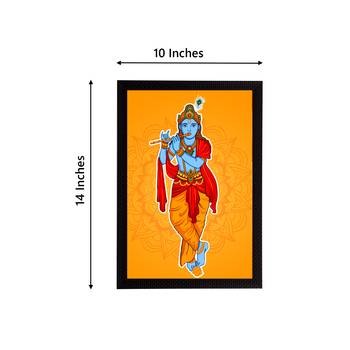 eCraftIndia Lord Krishna Satin Matt Texture UV Art Painting 4