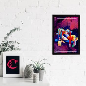 eCraftIndia Lord Krishna Satin Matt Texture UV Art Painting 2