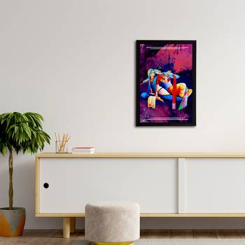 eCraftIndia Lord Krishna Satin Matt Texture UV Art Painting 3