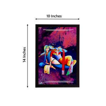eCraftIndia Lord Krishna Satin Matt Texture UV Art Painting 4